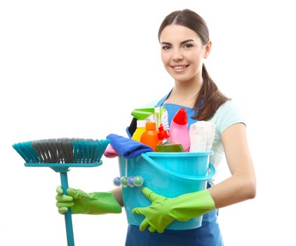 Staff member applying safe carpet cleaning methods indoors